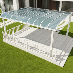 Auvent de toit motorisé rétractable en alliage d'aluminium avec revêtement acrylique PU <span class=keywords><strong>pour</strong></span> villa, balcon, terrasse, caravane, <span class=keywords><strong>camping</strong></span>, extérieur, jardin - Product Image 1