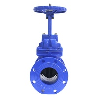 Vanne à opercule à tige apparente à joint souple Z41X-16Q, manuelle, pour drainage industriel, à bride, avec joint d'étanchéité élastique