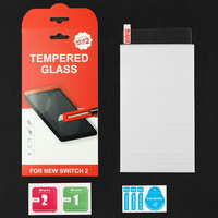 Film de protection d'écran haute HD pour Nintendo pour Switch 2 accessoire de Console de jeu en verre trempé à bord incurvé en aluminium