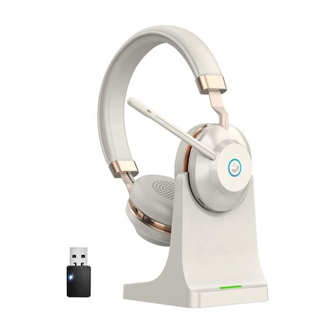 New Arrivals ENC Noise Cancelling Wireless for 5.0 Business Office Gaming Headset for DJ Travel Use 15-20h Battery Life