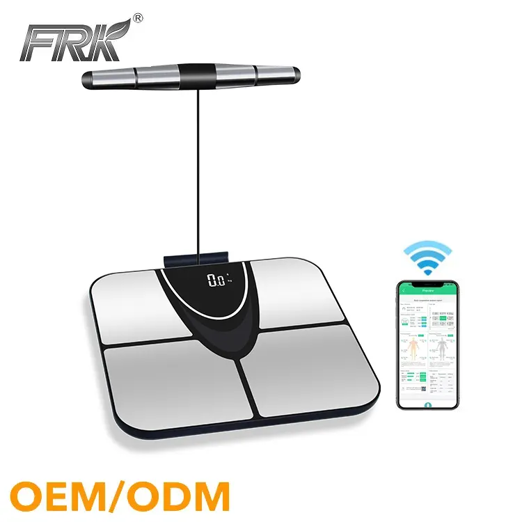 Balança inteligente de peso com 8 eletrodos, analisador digital de led para pesagem de banheiro, adulto, medição de peso e gordura corporal