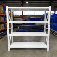 Étagères de stockage, rayonnages à palettes en acier à longue portée, robustes, sans boulons, emballage en carton, certifiés CE, entrepôt industriel