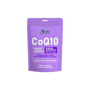 Gélules de CoQ10 à haute puissance au goût de fruits tropicaux favorisent la santé cardiovasculaire – Capsules molles de CoQ10 : Soutien puissant antioxydant - Product Image 1