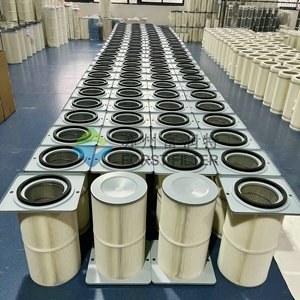 Công nghiệp tùy chỉnh mặt bích mạ kẽm nắp vuông <span class=keywords><strong>HEPA</strong></span> xếp li Polyester Dust Collector Bộ lọc không khí <span class=keywords><strong>Cartridge</strong></span> - Product Image 3