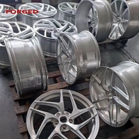 Jantes en alliage d'aluminium forgé chromées à cinq branches personnalisées 18 5x120/114.3/100mm 40mm/30mm/20mm/25mm ET Garantie à vie pour 350Z