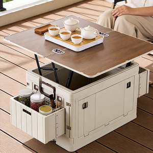 Foldable <b>Plastic</b> Outdoor Camping & Car Storage Box-Large Capacity Multi-Functional Organizer - Product Image 1