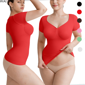 Waistdear Débardeur Sculptant Sans Coutures pour Femme, Buste Froncé, Effet Ventre Plat, Ourlet Antidérapant en Silicone, Respirant et Extensible - Product Image 1
