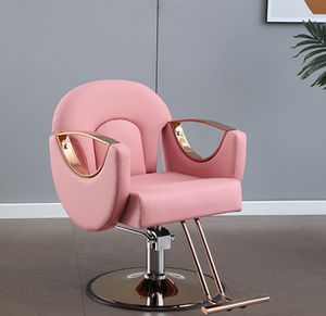 Fauteuils de <span class=keywords><strong>coiffure</strong></span> modernes pour salon de beauté, fauteuils inclinables roses pour femmes, fauteuils de styliste capillaire - Product Image 2