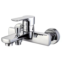 FEIDU Style Moderne Mitigeur Bain Douche Robinet Haute Qualité En Laiton Vanne Thermostatique Chrome Finition Polie Pluie pour Hôtels