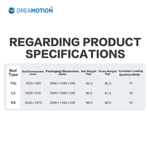 Dreamotion chống ngáy ngủ chức năng đôi kích thước duy nhất có thể điều chỉnh cơ sở Giường Điện khung giường - Product Image 4