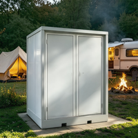 Cabinas de Baño Móviles con Ducha, Diseño de Contenedor, Baño Portátil