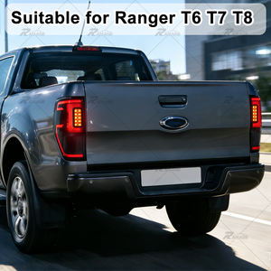 Feu arrière LED d'usine avec effet <span class=keywords><strong>de</strong></span> lumière <span class=keywords><strong>de</strong></span> démarrage froid pour Ranger T6 T7 T8 RAPTOR Système d'éclairage automobile Cadre noir - Product Image 2