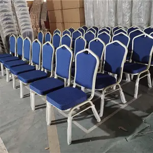 佛山厂家优质金属椅铝蓝现代宴会餐椅酒店