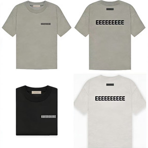 Camiseta Fear para hombre, superventas, SS22, de algodón 100% de alto gramaje, estilo oversize, de punto, con estampado flocado de Dios - Product Image 2