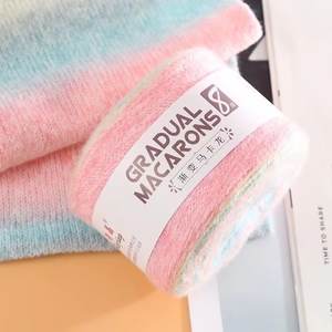 Fil à tricoter <span class=keywords><strong>de</strong></span> haute qualité en <span class=keywords><strong>laine</strong></span> et acrylique mélangée, teint en sections, <span class=keywords><strong>couleur</strong></span> <span class=keywords><strong>dégradée</strong></span> arc-en-ciel, pour pull tricoté à la main, <span class=keywords><strong>pelote</strong></span> <span class=keywords><strong>de</strong></span> 100g - Product Image 4