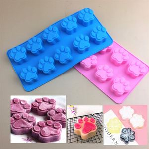 Moule de cuisson en silicone personnalisé pour friandises, savons et bonbons pour chiens, motif empreinte de patte, vente en gros - Product Image 6