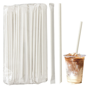 หลอดกระดาษคราฟท์สำหรับดื่มชาไข่มุกแบบย่อยสลายได้เองตามธรรมชาติ - Product Image 1