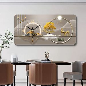 Horloge murale en verre artistique moderne de haute qualité, décoration murale, décoration intérieure, horloge en acrylique, cristal, porcelaine, <span class=keywords><strong>peinture</strong></span> décorative de luxe - Product Image 4