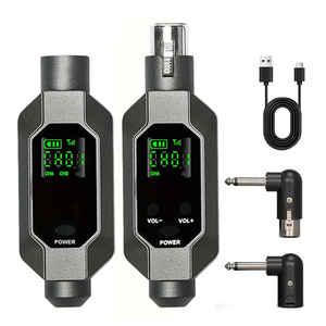 Ensemble de système émetteur-récepteur de microphone dynamique filaire à sans fil G1 Adaptateur UHF 2.4GHz XLR Émetteur-récepteur pour micro guitare Pickup - Product Image 1