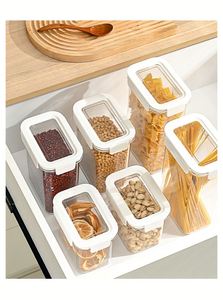 Factory Wholesale Food Grade Thickened Clear Plastic Airtight Eco-Friendly Stackable Rectangle Storage <b>Containers</b> for Food - Product Image 2