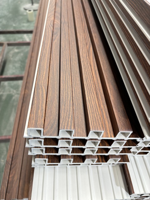 Modern 3D Indoor WPC Wall Panel Decorative Interior TV Background Wall Covering Luxury Wood Plastic Composite Board