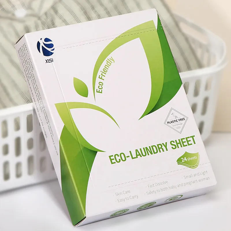 Detergente ambiental a base de plantas, detergente en polvo Biodegradable, hoja de detergente para ropa