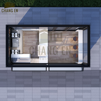 JHCE1 Panneau sandwich en acier mobile de 10 pieds à faible coût Conteneur Café Bar Restauration rapide Pop-Up Boutique Bureau Hôtel Villa