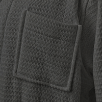 Peignoir unisexe à capuche en tissu gaufré, confortable et douillet, avec ceinture, pour hôtel, spa et après la bain, idéal pour la détente et les fêtes, vente en gros et approvisionnement en vrac