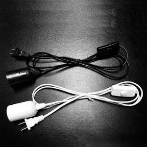 PLug 1.8m cordon d'alimentation câble E27 Bases de lampe avec fil de commutateur pour pendentif ampoule LED E27 <span class=keywords><strong>suspension</strong></span> <span class=keywords><strong>suspension</strong></span> support de prise - Product Image 2