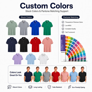 Polo de Seda de Hielo 100% Poliéster de Secado Rápido 195GSM, Polo de Golf de Alto Rendimiento, Transpirable, de Manga Corta, para Hombre y Mujer, Polo Deportivo - Product Image 3