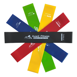 Logo personalizzato Fitness elastici di gomma per Yoga Fitness palestra palestra attrezzature per esercizi <span class=keywords><strong>Loop</strong></span> bande resistenza per le donne degli uomini - Product Image 5