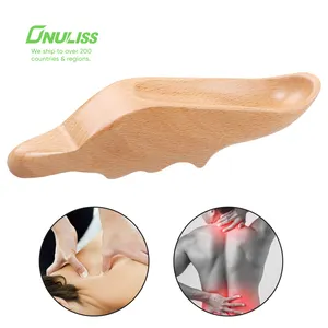 Di alta qualità Thumb Saver in legno naturale Guasha strumento di terapia del corpo massaggiatore per la casa, l'esercizio e il lavoro