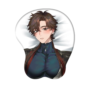 Phim hoạt hình Anime 3D nam phiên bản Ngực Cơ chuột Pad mềm Silicone cổ tay còn lại hỗ trợ chuột Pad nhà máy tùy chỉnh thiết kế miễn phí - Product Image 2