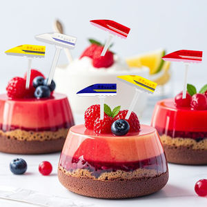 Tren Unik Garpu Tusukan Buah Karakter Makanan Buah Bento Untuk Bekal Sekolah Dan Party logotipo personalizado - Product Image 1