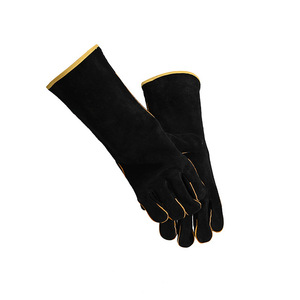 Gants de sécurité en cuir fendu de vache extra large, confortable et de qualité supérieure, pour le soudage de construction, 16 pouces, 1.2mm d'épaisseur, étincelle - Product Image 3