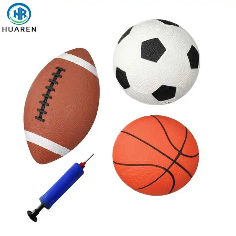 Factory Wholesale Mini Soccer Sports Balls Football Player Toys With 1 Pump For Kids