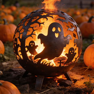 Özelleştirilmiş Ağır Hizmet Tipi Ateş Çukuru Kase, Cadılar Bayramı için Özelleştirilebilir Ateş Çukuru Ateş Topu - Product Image 1