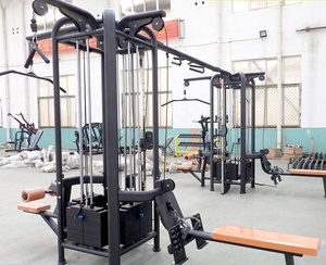 <span class=keywords><strong>Station</strong></span> d'entraînement fonctionnel multi-stations pour salle de sport commerciale, avec poulies croisées haute et basse, en acier, pour <span class=keywords><strong>musculation</strong></span>, marque Sunshine, durable - Product Image 3