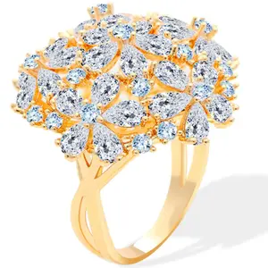 cigaoni pretty design High-tech Durable Elegant Modern Engagement Stylish Geometric zirconia ring for online shop