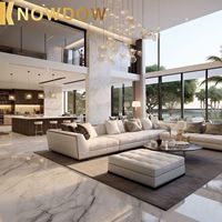 KNOWDOW kabinet TV desain Modern mewah mengambang bahan berkualitas tinggi laci dan penyimpanan di Villa Hotel ruang keluarga TV Komode