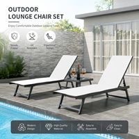 Chaise de plage pliante en aluminium pour piscine extérieure, prix d'usine, chaise longue réglable personnalisée pour intérieur