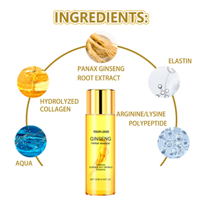 Serum Wajah Anti Kerut Kolagen Terhidrolisis Perawatan Kulit Pemutih Melembapkan Dalam Label Pribadi Serum Wajah Ginseng Anti Kerut - Product Image 2