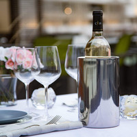 Refroidisseur de vin en métal à Double paroi de 1,6 l, bouteille de bière, seau à glace en acier inoxydable