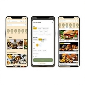 Aplicación de entrega de comida: Pida comidas en línea, rastreando las entregas en tiempo real y disfrutando de pagos seguros de sus restaurantes favoritos. - Product Image 1