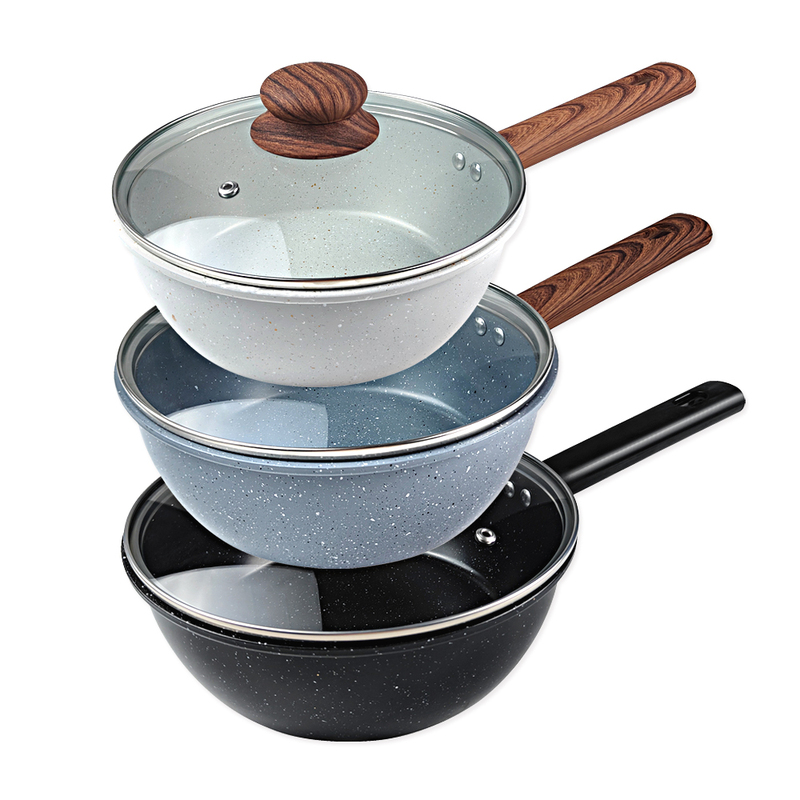 Non Stick Casserole Set Granite Casting