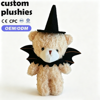 Nouveau produit : Porte-clés en peluche mignon Ours Citrouille, breloque de sac de haute qualité sur le thème d'Halloween pour cadeaux d'Halloween