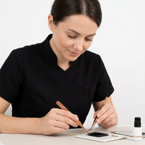 Pinzas Curvas para Pestañas de Acero Inoxidable con Punta Suave de Precisión, Duraderas y con Agarre Perfecto para Extensiones de Maquillaje - Product Image 5