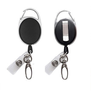 Bobine d'insigne rétractable de professeur en plastique métallique à impression personnalisée pince crocodile avec logo - Product Image 4