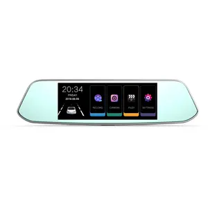 7 pollici Dual lens Recorder specchietto retrovisore Car DVR Touch Screen all'ingrosso dash cam 1080p Video con telecamera per retromarcia