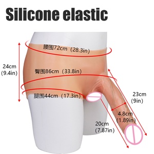 SXXY Dildo de Silicona Líquida Sólida de 23cm con Textura Real, Pantalones con Plug Anal Usable para Mujeres, Lesbianas, Gays, Estimulación del Punto G - Product Image 6